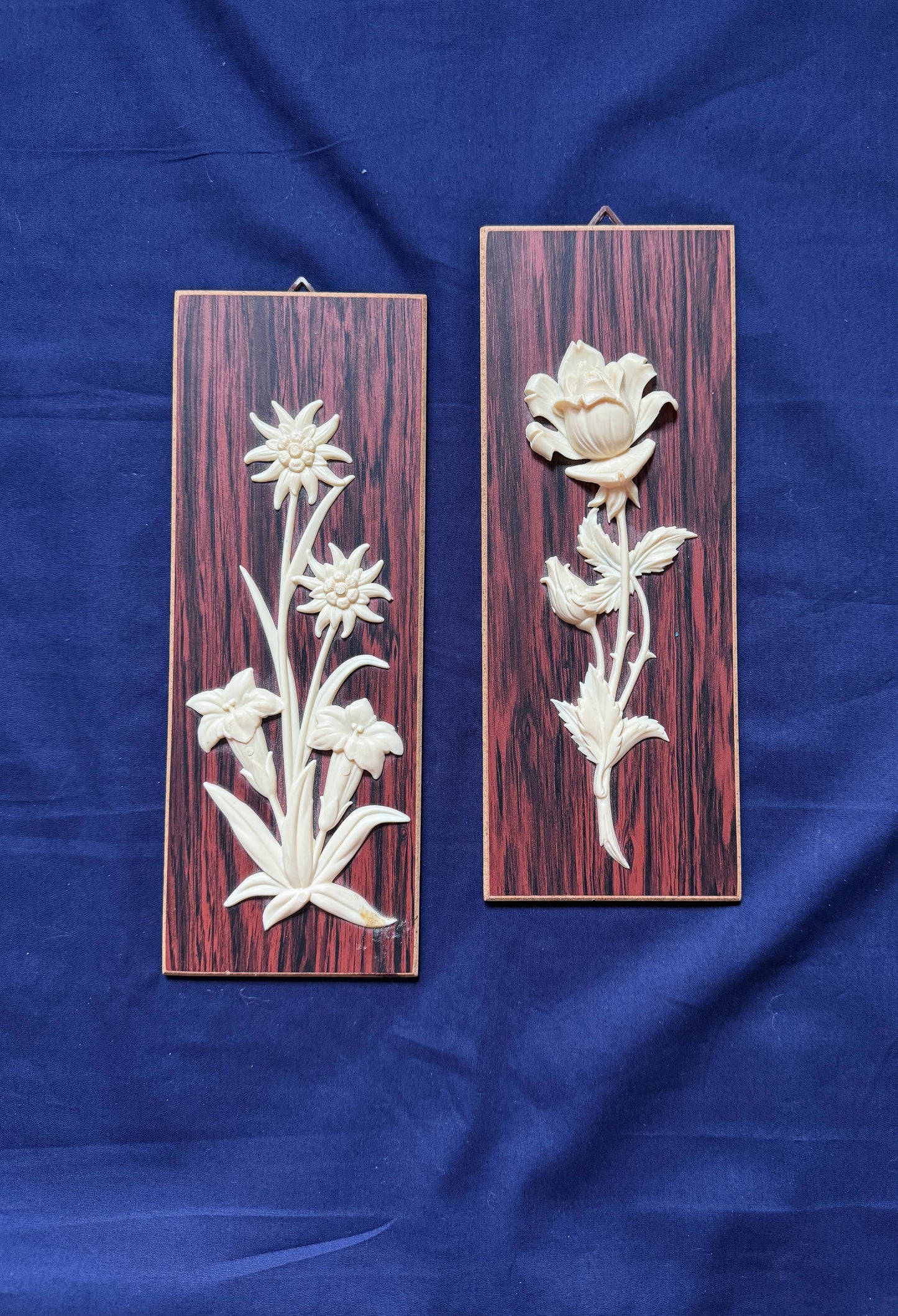 Set of Wood Flowers